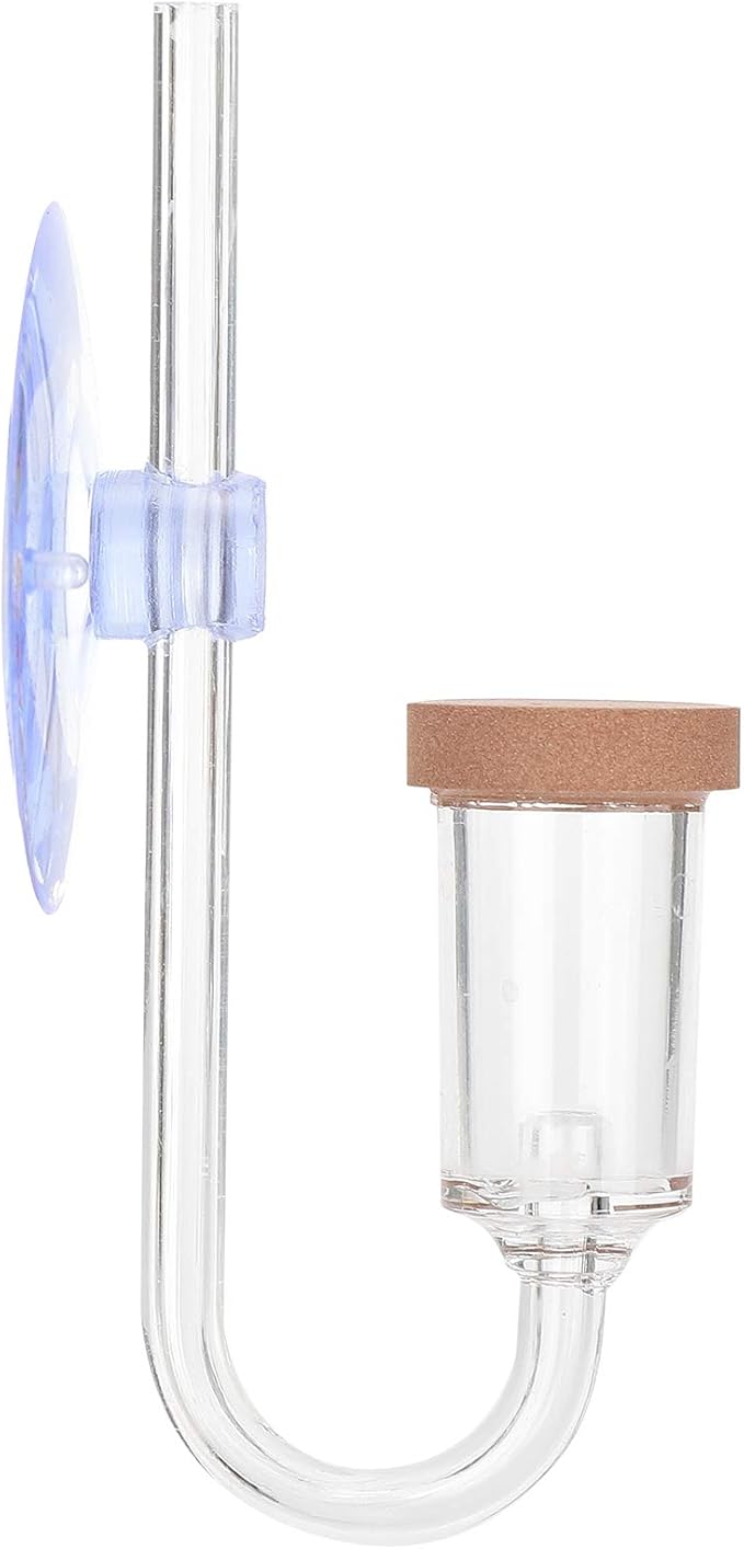 CO2 Diffuser, Fish Tank CO2 Atomizer, Transparent CO2 Diffuser, Acrylic for Home Saves Original Materials Easy to Outgas Aquarium(M)