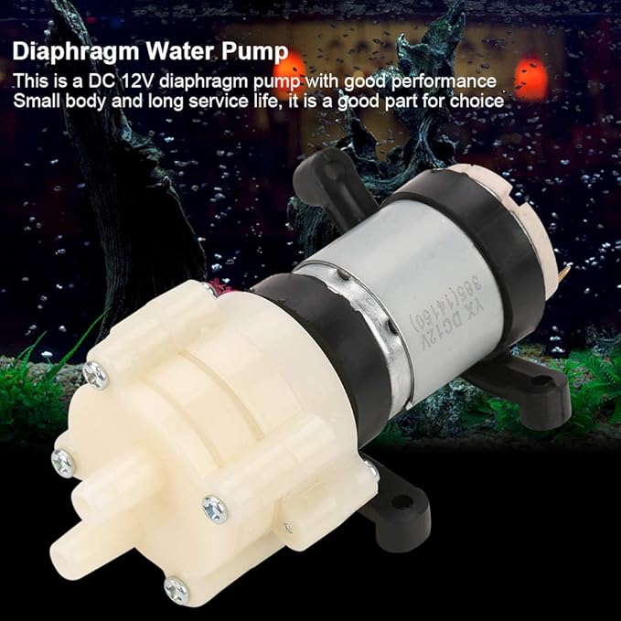 Oumefar DC 12v Mini Suction Gear Pump Fish Tank Water Air Diaphragm Pump Micro DIY Small Diaphragm for Tea Machine