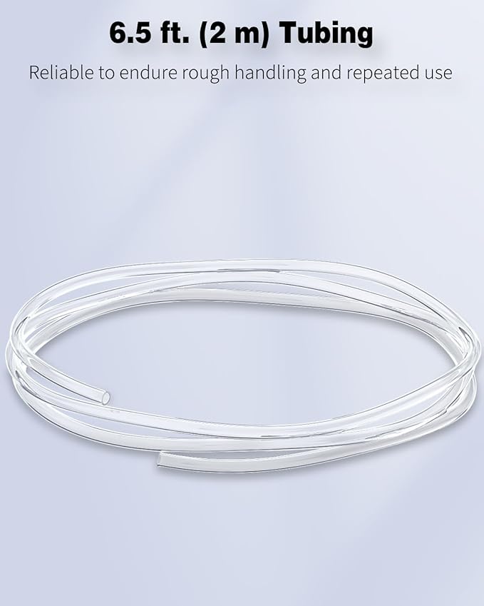 Pawfly Aquarium Airline Tubing 6.5 Feet Standard 3/16" Aquarium Tubing for Fish Tank Air Pump, Flexible Kink-Resistant Pure PVC Hose for Aquarium Garden Terrarium Pond