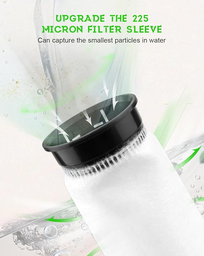 2.75 inch Filter Sock Fit for Waterbox Aquarium Fit for HelloReef Aquarium Fit for Eshopps Aquarium Fit for Fiji Cube Aquarium, 225 Micron Filter Sock, Fish Tank Filter Sock, 3 PCS