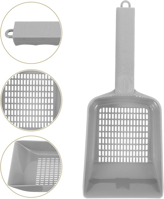 SEWACC Aquarium Sand Scoop with Drainage Holes Reusable Plastic Fish Tank Gravel Shovel for Aquarium Cleaning and Sediment Removal Pet Supplies