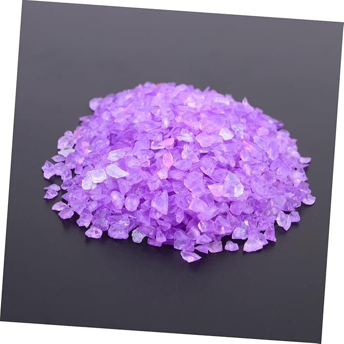 2pcs Glass Colored Sand Coarse Sand for Sandbox Decorative Micro Landscape Aquarium Fish Gravel