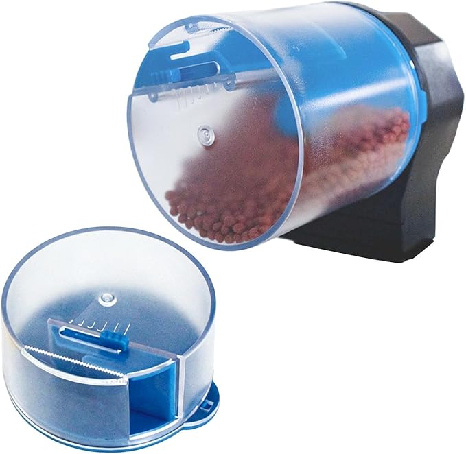 Aquarium Feeder, Smart Fish Food Timer, Automatic Feeding Device, Programmable Portion Control System, Silent Pet Care Tool for Small Tank Betta Turtle Home Travel Holiday