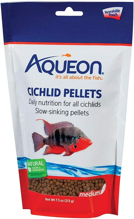Aqueon Cichlid Medium Pellets [Set of 2] Size: 7.5 Ounce