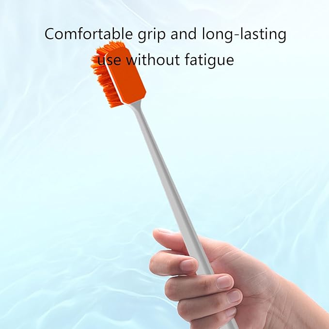 Long Handle Fish Tanks Brush Cleaner Double Side Bristle Scrubbing Brush 30cm Cleaning Brush Plastic Glass Algae Cleaner Aquarium Cleaning Tools