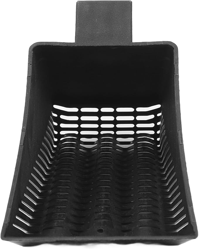 Fish Tankes Sand Shovel, Aquarium Gravel Sand Shovel, Strong Construction Clean Pan Scoop Shovel Plastic Gravel Strainer Shovel Clean Tool Black