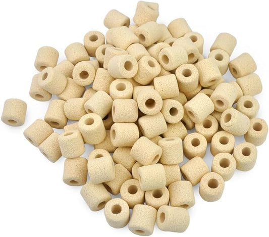 PULACO Aquarium Ceramic Ring, Filter Media for Fish Tank, Pond Filter, 1LB
