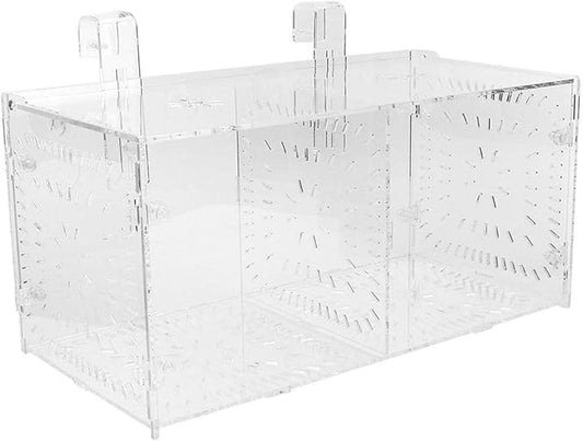 Aquarium Breeder Box for Fish Tank, Fish Breeding Box Tank Hatchery Incubator Aquarium Isolation Box for Seedlings Incubation(M)