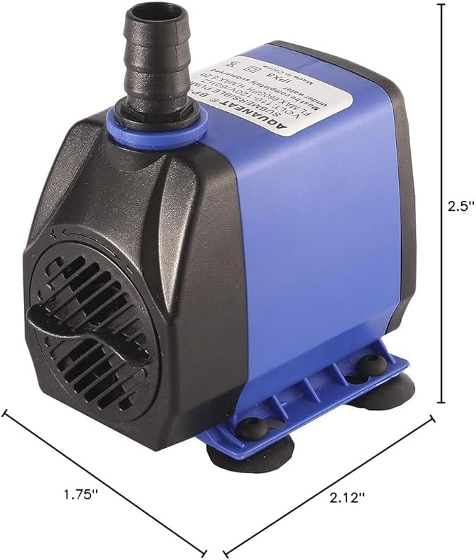 160 GPH Submersible Aquarium Water Pump Fish Tank Powerhead Fountain Hydroponic by Pumps (Water)