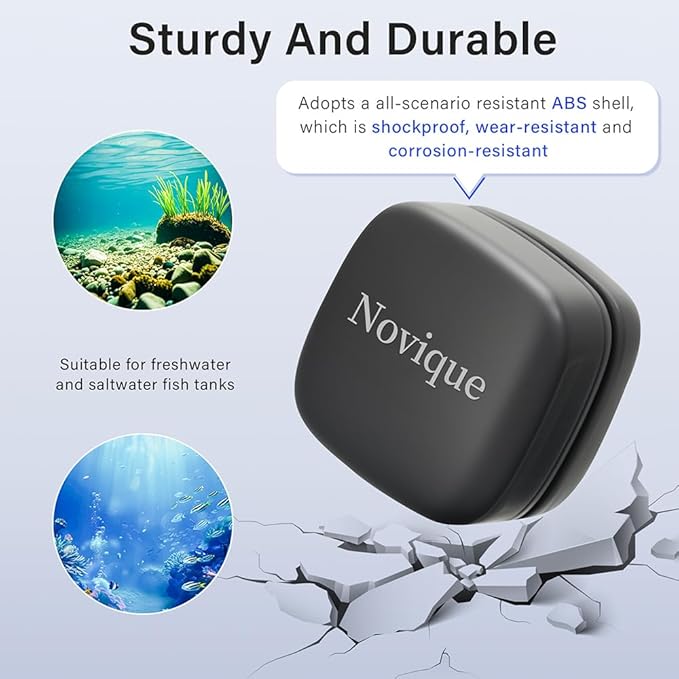 Mini Aquarium Glass Magnetic Cleaner Brush Small Fish Tank Magnetic Scrubber Suitable for Glass Aquariums with A Thickness of No More Than 8mm (5/16 Inches)