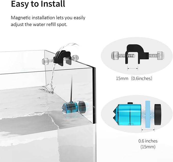 FZONE Auto Top Off with Solenoid for RO/DI System, Nano ATO for Saltwater Aquarium and Fresh Aquarium