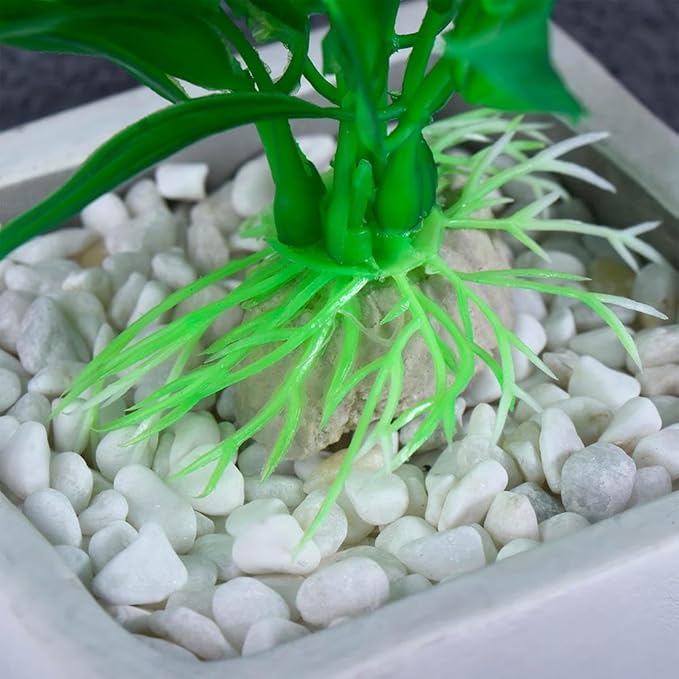 Kopida Artificial Aquarium Plants Plastic Water Grass, Small Size 5 inch Fake Plants Fish Tank Decorations Home Decor Aquarium Accessories