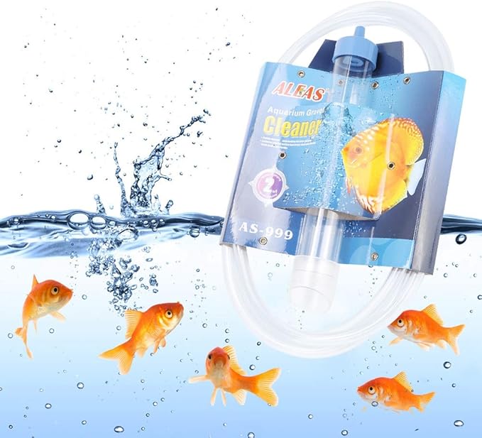 Small Fish Tank Cleaner, Professional Water Changer Pump with 58.9 Inch Hose for Aquarium Water Changing and Sand Cleaning Kit