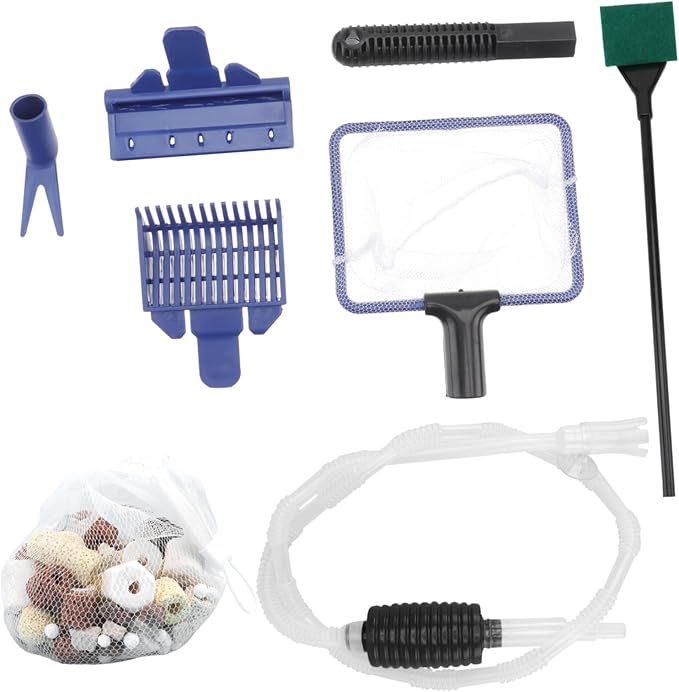 Sosoport 1set Fish Tank Water Changer Siphon Kit Sand Cleaner Tool Professional Aquarium Cleaning for Tanks Cup Materials Multi-Scene Use