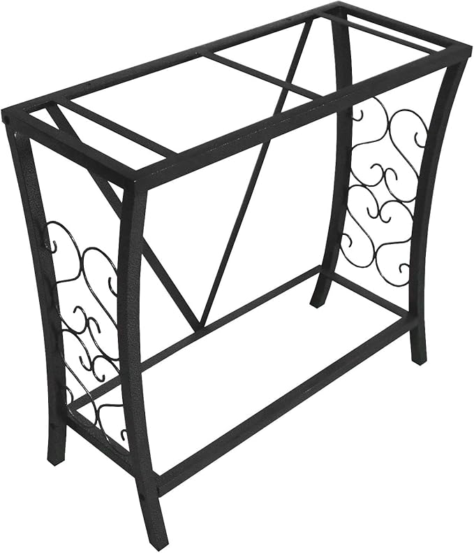 Aquatic Fundamentals 29 Gallon Metal Aquarium Stand, 30.3" L x 12.5" W, Black