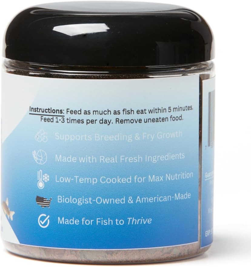 Thrive Community Fish Flakes- 4 Flavors in One - Made with Real Shrimp - Perfect for Omnivorous Communities Such as Discus, Tetras, Guppies and More! Biologist Formulated for Best Results. (2oz)