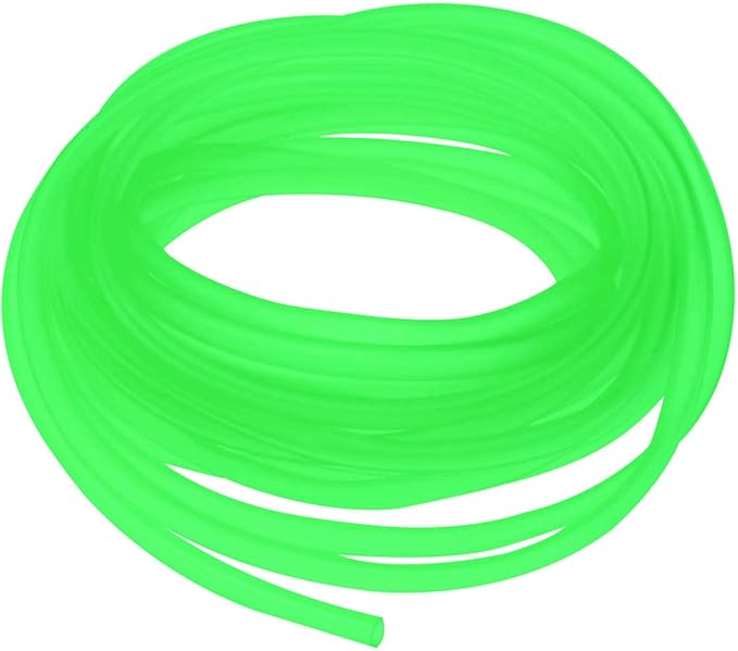 Airline Tubing for Aquarium 16.4 Feet Rubber Fish Tank Air Tubing Standard Colorful Aquarium Hose for Air Pump Black Yellow Green Red Blue (Green)