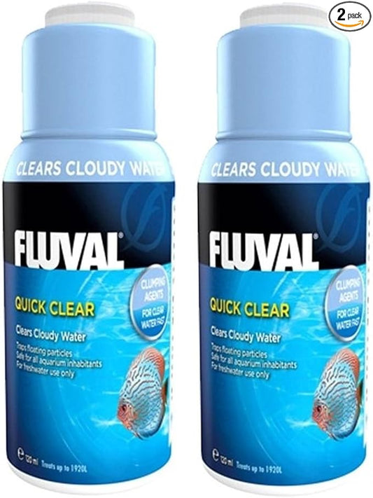 Fluval Quick Clear for Aquarium Water Treatment, 8-Ounce