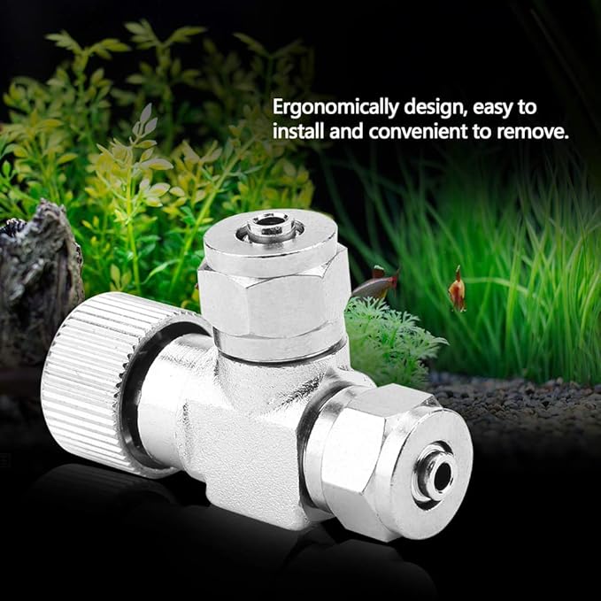 Aquarium Air Pump Check Valves CO2 Regulator Needle Check Valve Bubble Counter Fish Air Regulator (02#)