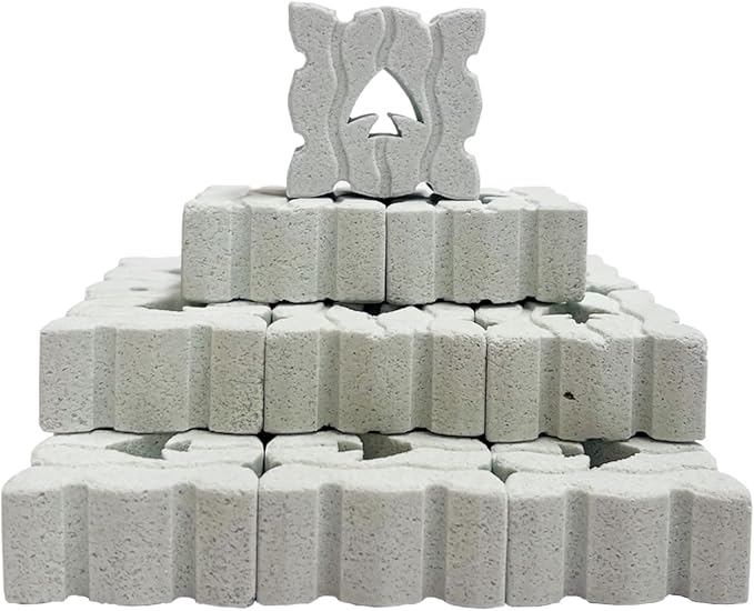 SHIGATSU 18 Pack Aquarium Bio Media Ceramic Filter Media Blocks for Marine and Freshwater Pond Fish Tank, Aquarium Filter Media