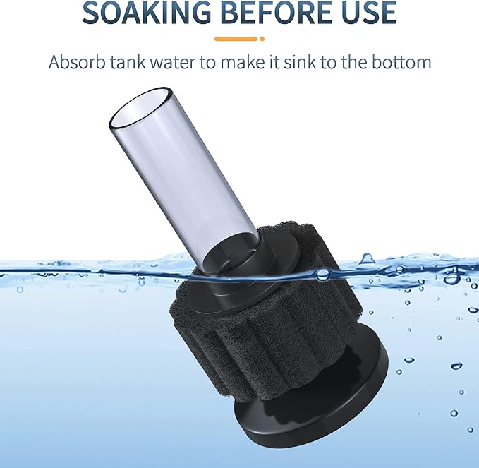 Pawfly Aquarium Nano Bio Sponge Filter Quiet Betta Fry Shrimp Foam Filter Kit with Airline Tubing for Small Fish Tank up to 3 Gallon, 3 Pack