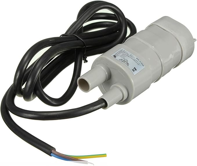 JT-500 DC 12V Submersible Water Pump - 5M High Head 600L/H (10L/min) for Aquarium/Pond/Fountain, 6-15V Adjustable Motor