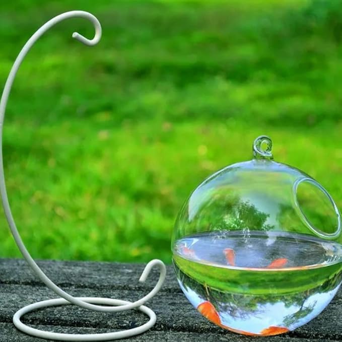 Spherical Glass Handmade Fish for Round Shape Hanging Glass Aquarium Fish Bowl Clear Plant Terrarium
