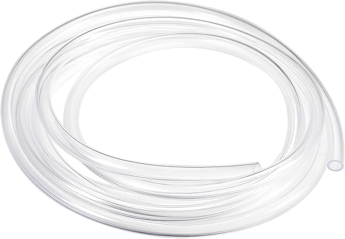 Clear Plastic PVC Tubing Flexible Vinyl Tube, [for Garden Irrigation Water Hose, Fish Tank, Aquarium] - 7mmx10mm/10ft