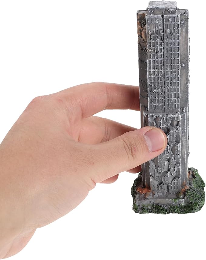3Pcs Aquarium Ruins Decorations Fish Tank Resin Castle Hideouts for Fish Shrimp Shelter Underwater Landscaping Cave Ornaments Antique City Model Buildings