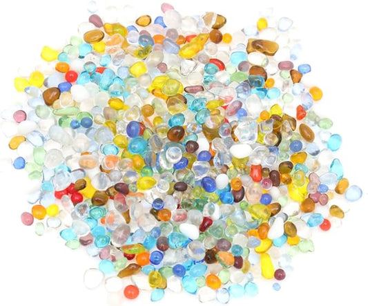 BESPORTBLE 1pack Colorful Aquarium Decorative Stones Glass Sand for Fish Tank Landscape Layout for Freshwater Environments Safe for for Ponds and Gardens