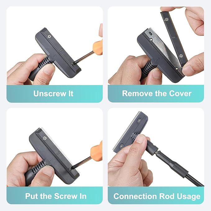 Carefree Fish Aquarium Scraper Blades 10Pcs for 4IN1 6IN1 7IN1 9IN1 Cleaning Tools Long Handle Algae Cleaner