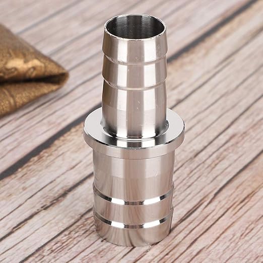 Yosoo 2 Types of Aquarium Stainless Steel Water Pipe Adapter Fittings Joint Connector for Fish Tank 12mm/0.47in to 16mm/0.63in, 16mm/0.63in to 20mm/0.79in Hose Converter