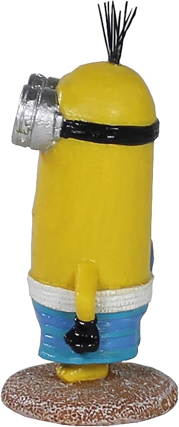 Penn-Plax Minions Officially Licensed Aquarium Ornament – Beach Buddy Kevin – Safe for Freshwater and Saltwater Fish Tanks – Small