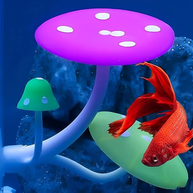 Betta Mushroom Hammock Aquarium Rest Bed Fish Breeding Playing Pad for Fish Spawning