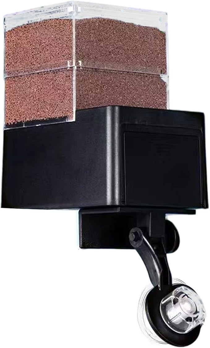 Automatic Fish Feeder - 5-Speed Adjustable Smart Device, Airtight Pet Supplies with Timer, Aquarium Auto for Tank Care, for Turtle, Betta, Shrimp and Home Pond