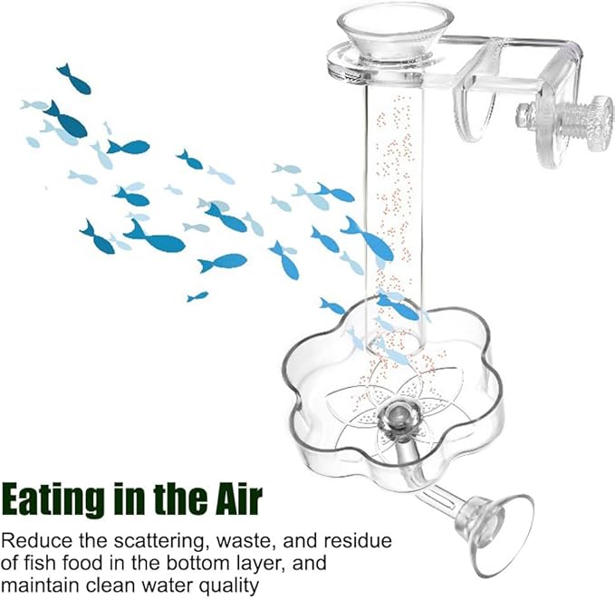 DONGKER Shrimp Feeding Dish,Acrylic Aquarium Shrimp Feeder Dish Bowl Tray with Suction Cup for Freshwater Saltwater Tanks