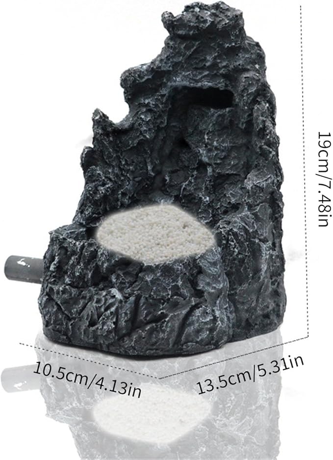 Easyly to Assemble Resins Sand Waterfall Decoration for Aquariums Enhancing Natural Water Flows for Fish Wellbeing Fish Tanks