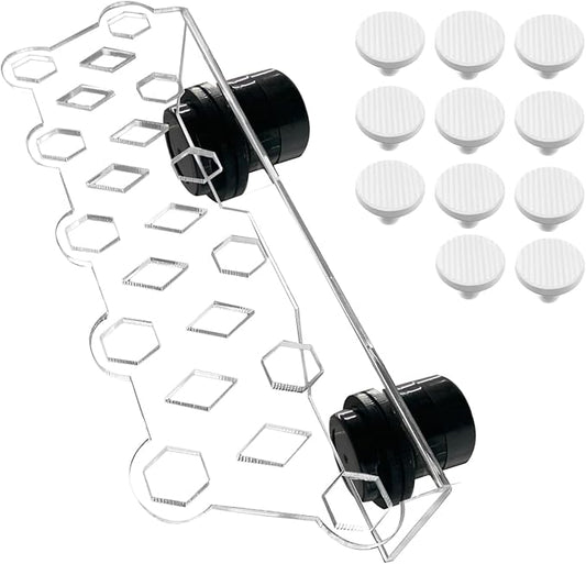 Aquarium Choice Coral Plug Holder Coral frag Rack Magnetic Holder Reef Magnets Holder for frag Racks (Coral Holder with 11 frag Plug)