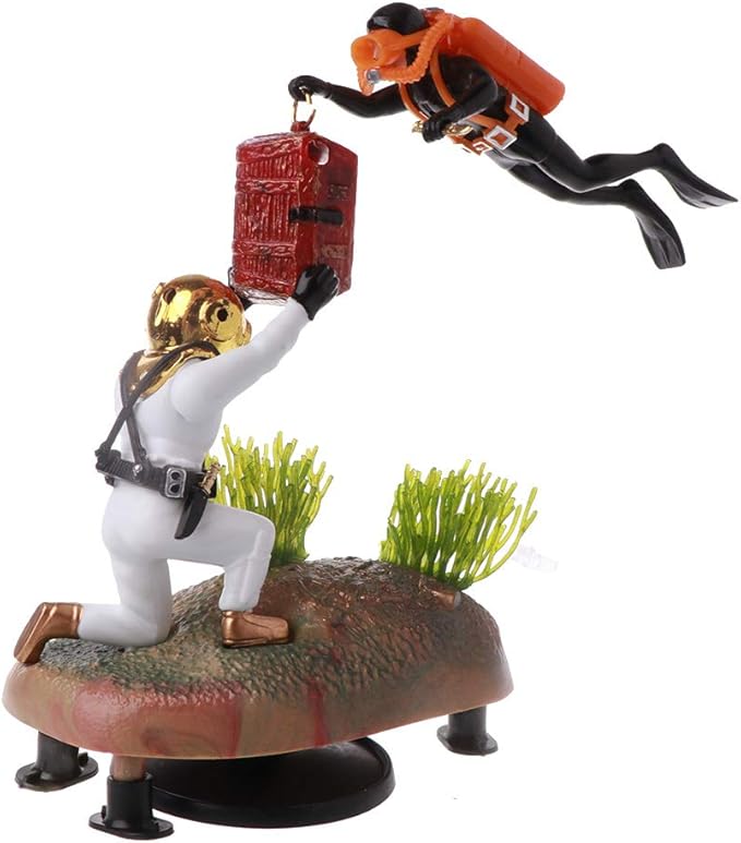 Aquarium Diver Decoration Resin Bright Color Small Accessories Suitable for All Kinds of Fish Tanks Heater Light Thermometers Gravel Sand Decorations Filter Tank Filter