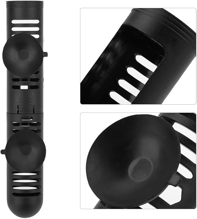 Fdit Aquarium Fish Heater Protective Case Detachable Design Heater for Fish Water with Suction Cups(#0)