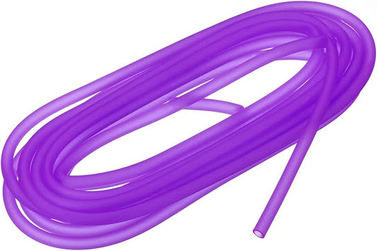 uxcell Aquarium Airline Tubing Hose 5/32" ID 15/64" OD 1Pcs 13.12 Ft Silicone Flexible Airline Tubing for Fish Tank, Terrariums, and Hydroponics, Purple