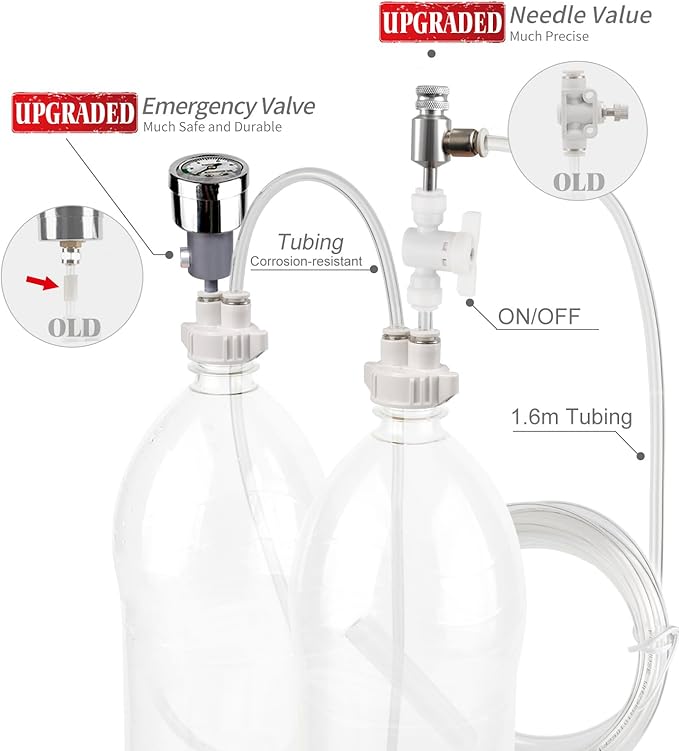 DIY CO2 kit for Aquarium with CO2 Diffuser & Needle Valve, G211