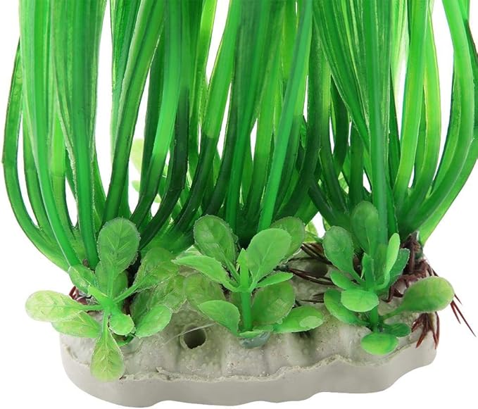 Artificial Water Plant,Aquarium Plastic Plant,Ornament for Aquarium Underwater/Fish Garden Lands(Green)