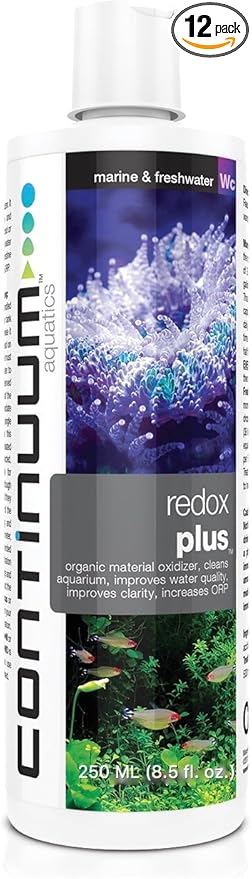 Continuum Aquatics Redox Plus – Improves Aquariums Water Quality, Clarity, and Increases ORP in Marine Saltwater and Freshwater Aquariums (250-ml)