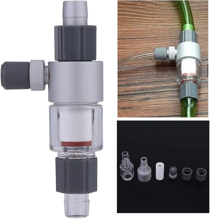 X3894 CO2 Reactor Aquarium Atomiser Bubble Counter for Fish Aquarium Plants Accessory (12/16mm)