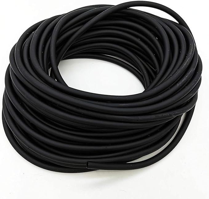 Wave Point 100 Feet 3/16-Inch Food Grade Flexible Silicone Air Tubing for Aquariums, Terrariums, Hydroponics (Black - 100 ft)