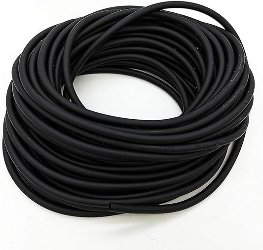 Wave Point 100 Feet 3/16-Inch Food Grade Flexible Silicone Air Tubing for Aquariums, Terrariums, Hydroponics (Black - 100 ft)
