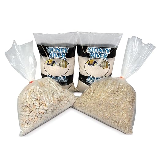 Carolina's White Sand and Gravel Set – 30 Lb of Premium Quartz Substrate | Ideal for Aquariums, Terrariums, and Educational Projects