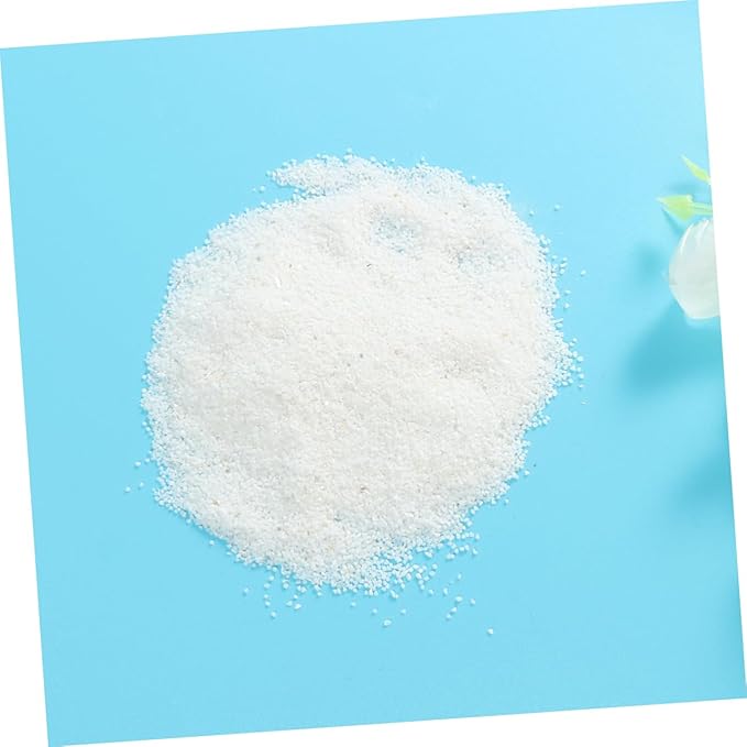 YARNOW 500g Pure White Natural Quartz Sand for Fish Tank Vase Decoration Aquarium Garden Enhancement
