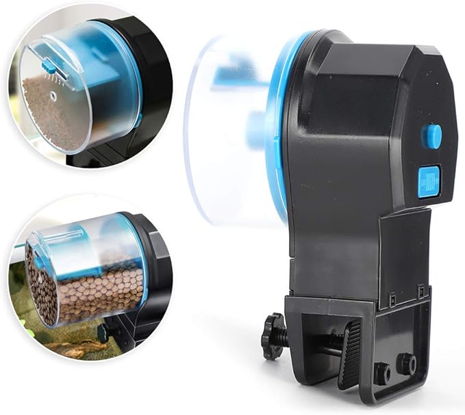 Zerodis Automatic Fish Feeder for Aquarium, Auto Fish Food Dispenser Automatic Smart Food Feeding for Small Tank Betta Koi